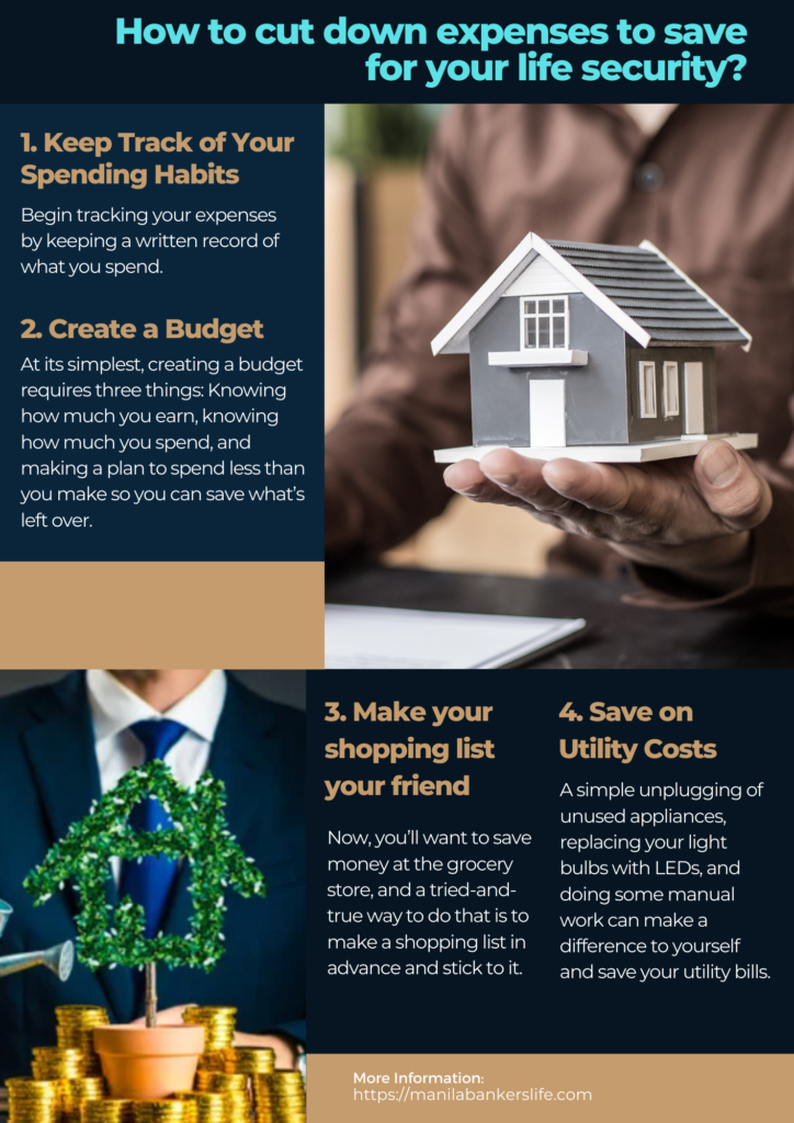 How to Cut Down Expenses to Save for your Life Security with manila bankers life